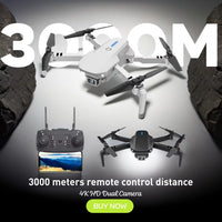 KBDFA E88Pro Drone Profesional 4K HD Dual Camera 5000 Meter Remote Control Distance Helicopter Foldable WIFI FPV Quadcopter Dron