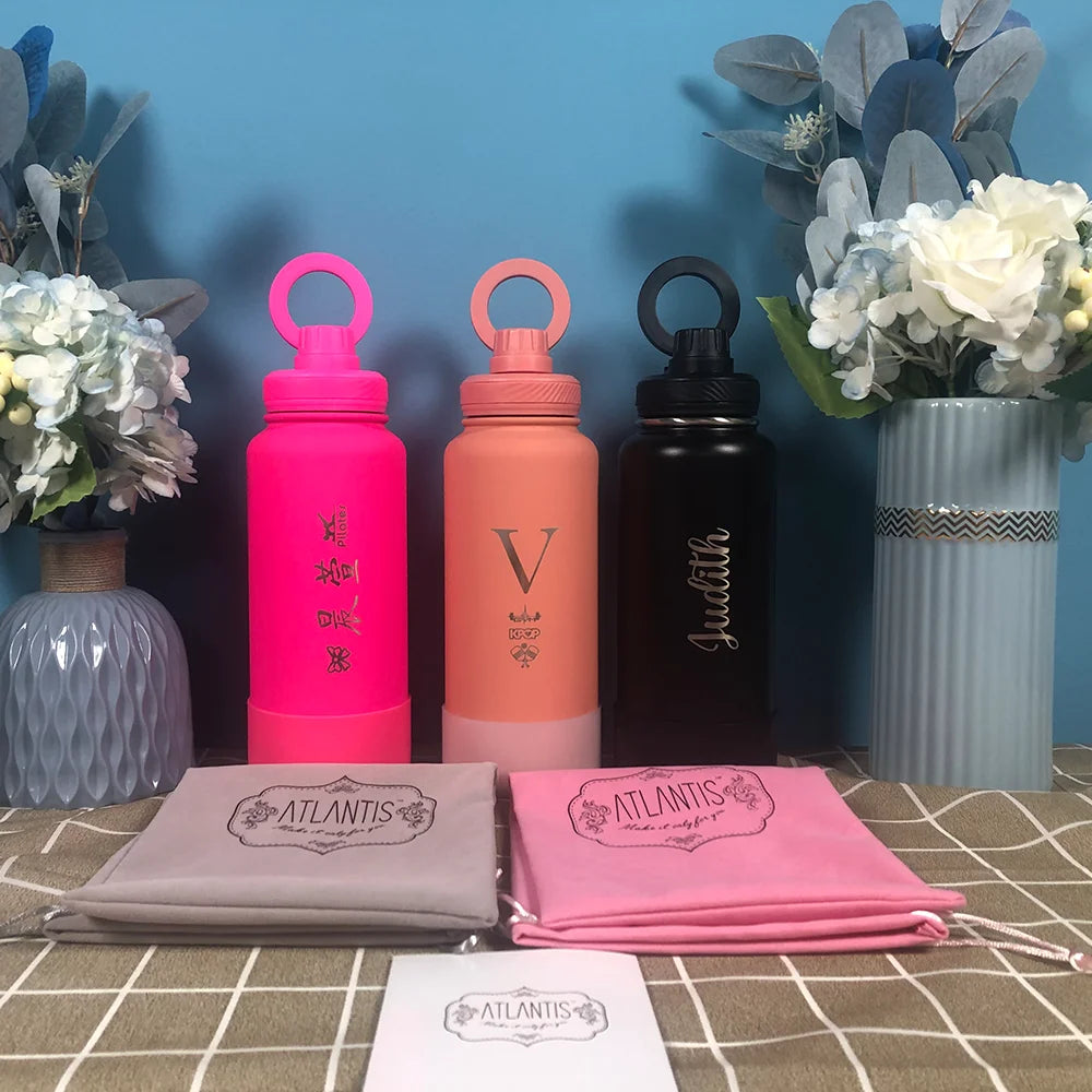 HydroMag Plus™ - 2-i-1 Vattenflaska med MagSafe Mobilhållare